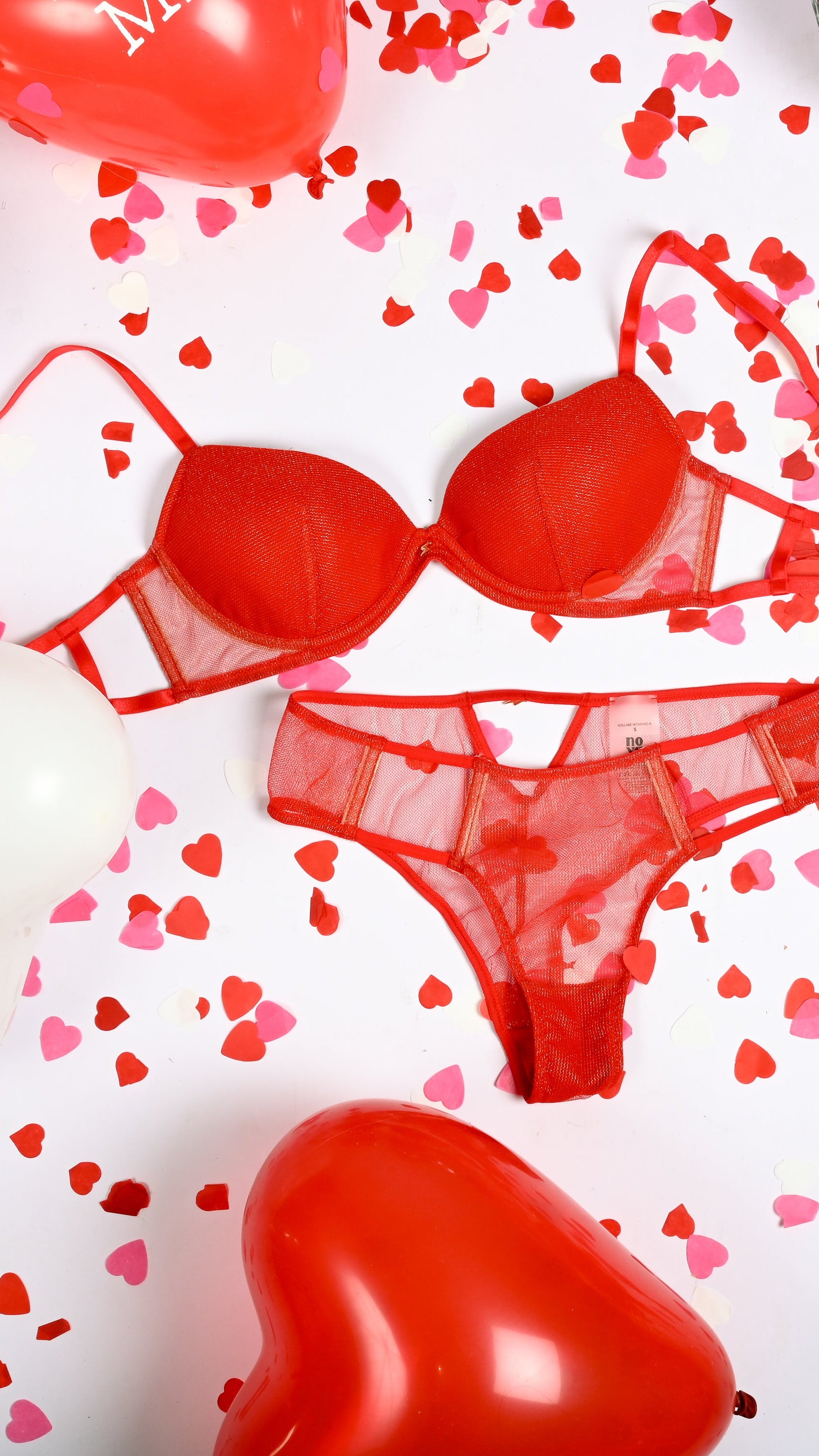 Valentijn rood sale rode sexy lingerie korting lingerieset valentijnslingerie cadeau 